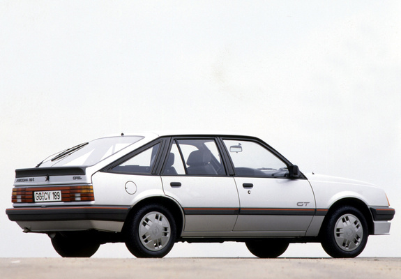 Pictures of Opel Ascona CC GT (C2) 1984–86