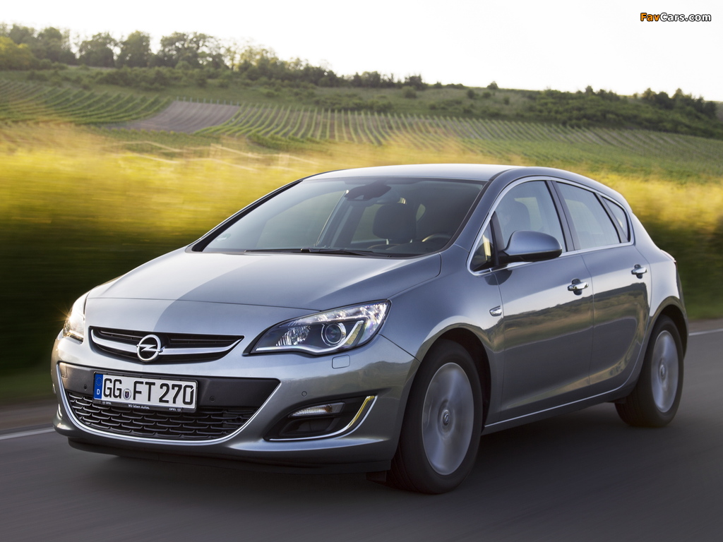 Images of Opel Astra ecoFLEX (J) 2013 (1024 x 768)