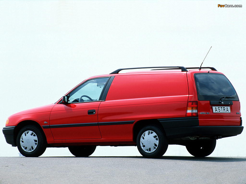Opel Astra Van (F) 1991–94 photos (1024 x 768)