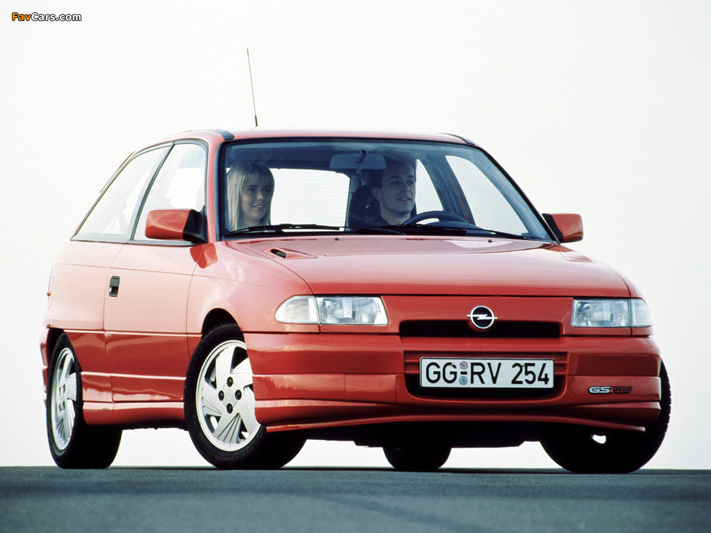Opel Astra GSi (F) 1991–98 photos (1024 x 768)