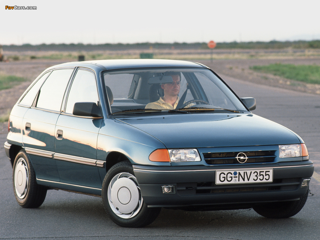 Opel Astra 5-door (F) 1991–94 wallpapers (1024 x 768)