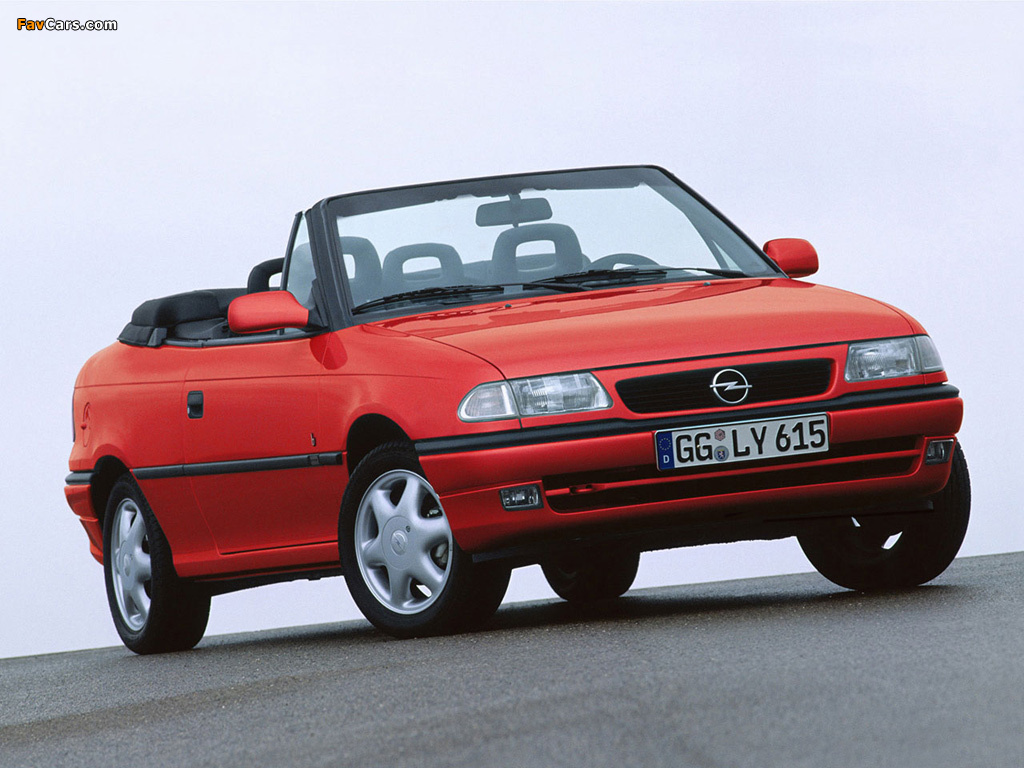 Opel Astra Cabrio (F) 1994–99 photos (1024 x 768)