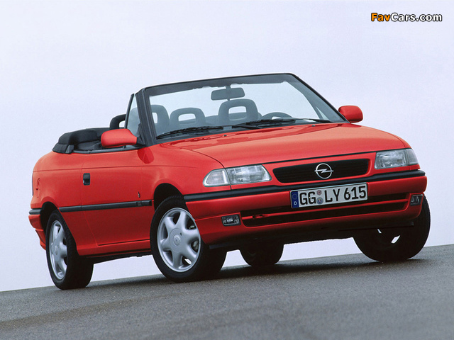 Opel Astra Cabrio (F) 1994–99 photos (640 x 480)