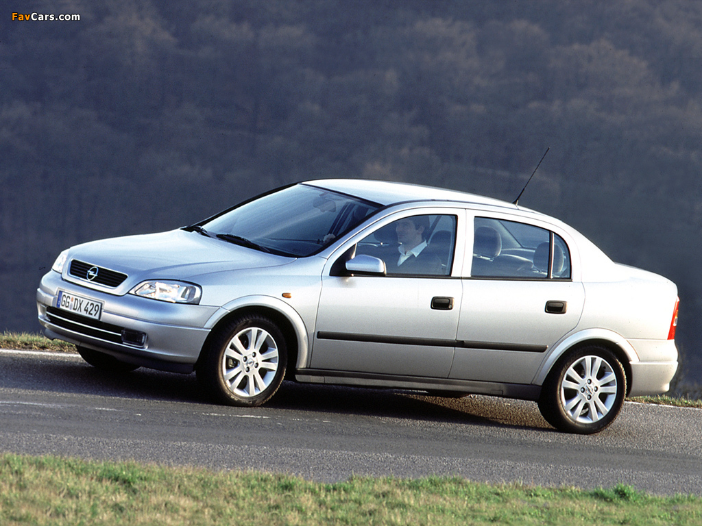 Opel Astra Sedan (G) 1998–2004 photos (1024 x 768)