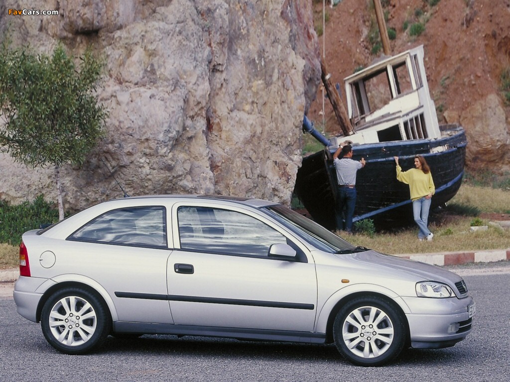 Opel Astra 3-door (G) 1998–2004 pictures (1024 x 768)