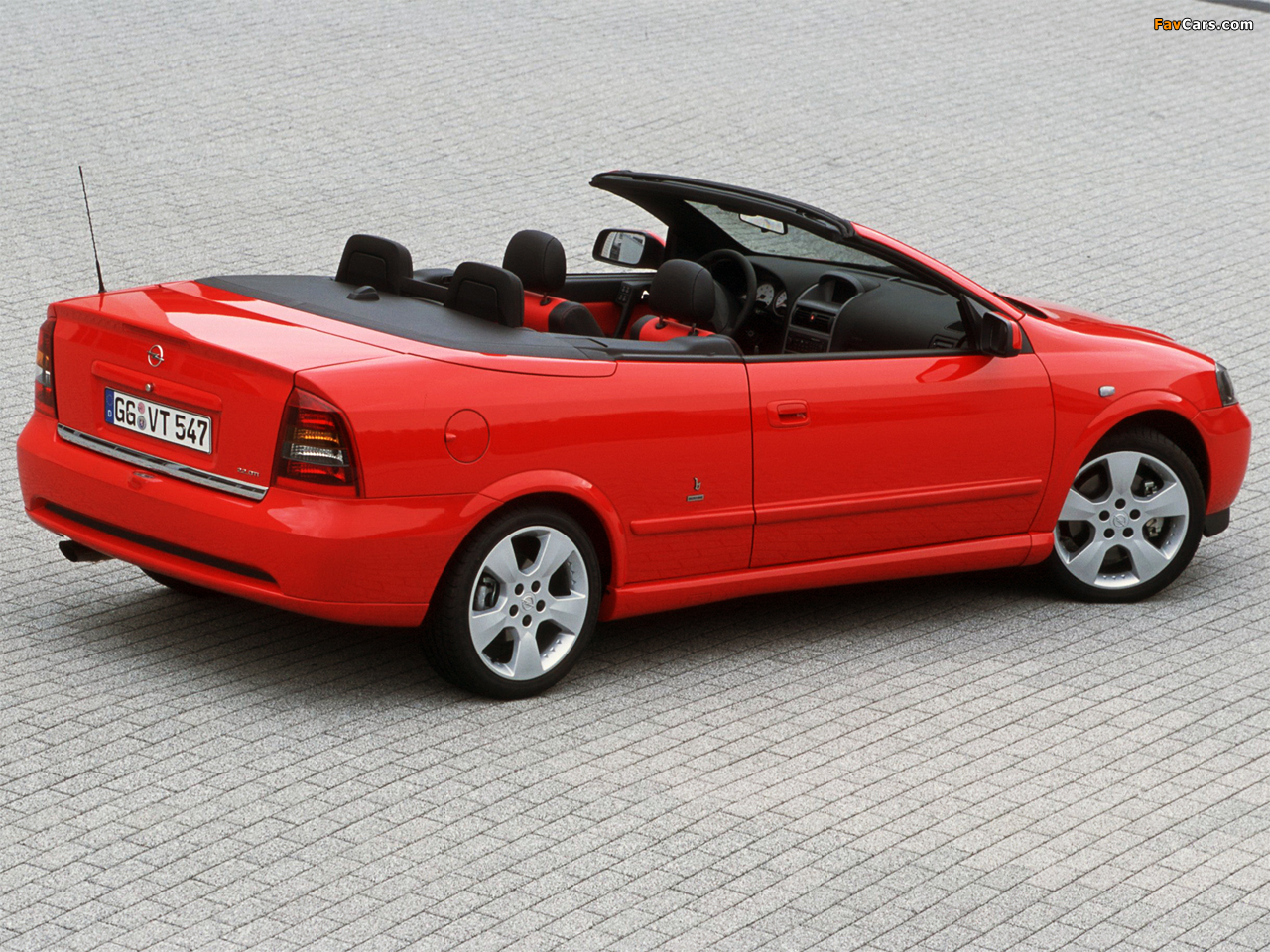 Opel Astra Cabrio Linea Rossa (G) 2003–04 pictures (1280 x 960)