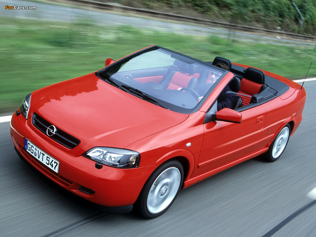 Opel Astra Cabrio Linea Rossa (G) 2003–04 pictures (1024 x 768)
