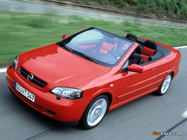 Opel Astra Cabrio Linea Rossa (G) 2003–04 pictures (640 x 480)