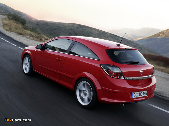 Opel Astra GTC (H) 2005–11 wallpapers (640 x 480)