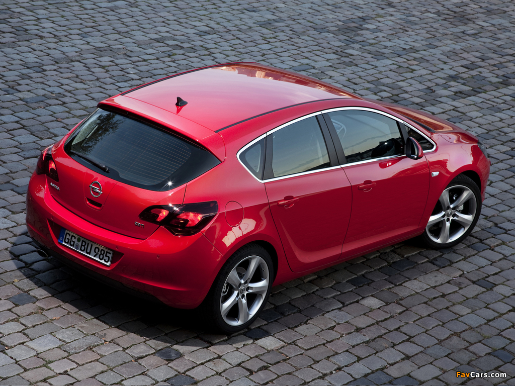 Opel Astra 5-door (J) 2009 images (1024 x 768)
