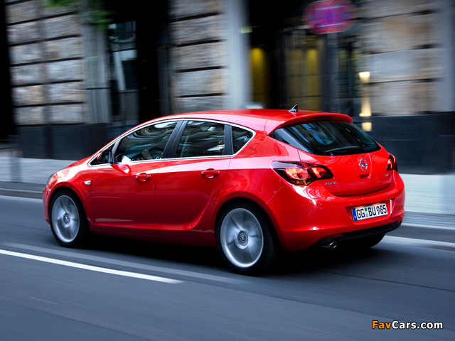 Opel Astra 5-door (J) 2009 photos (640 x 480)