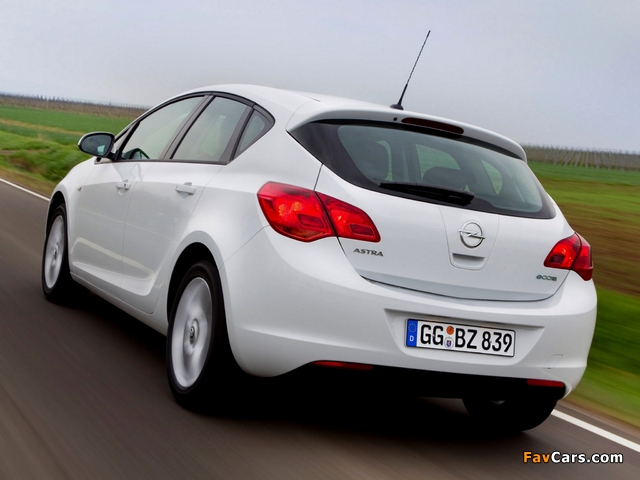 Opel Astra ecoFLEX 5-door (J) 2009 pictures (640 x 480)