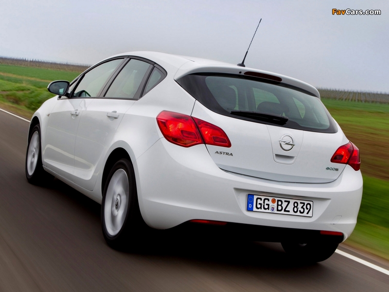 Opel Astra ecoFLEX 5-door (J) 2009 pictures (800 x 600)