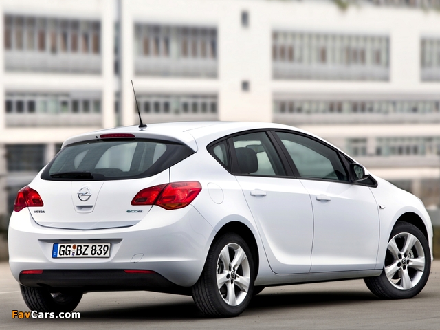 Opel Astra ecoFLEX 5-door (J) 2009 pictures (640 x 480)