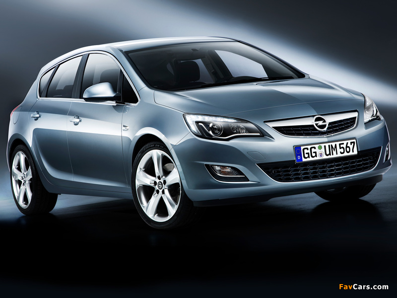 Opel Astra 5-door (J) 2009 wallpapers (800 x 600)