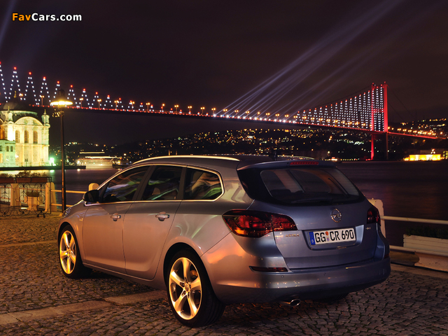 Opel Astra Sports Tourer (J) 2010–12 images (640 x 480)
