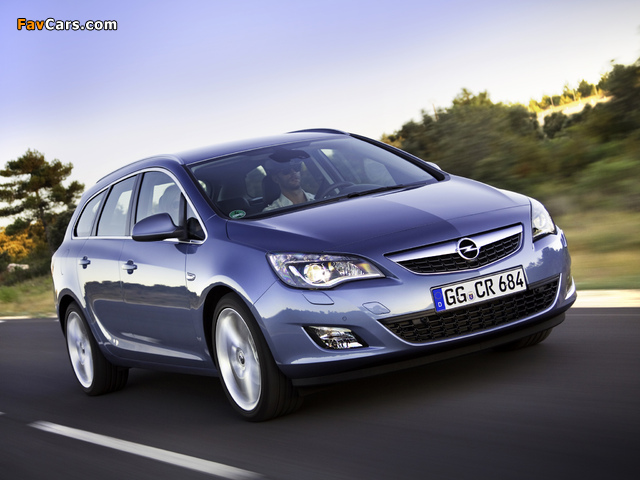 Opel Astra Sports Tourer (J) 2010–12 pictures (640 x 480)