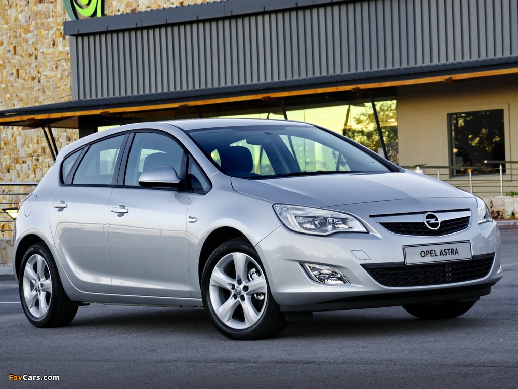 Opel Astra 5-door ZA-spec (J) 2010 pictures (1024 x 768)