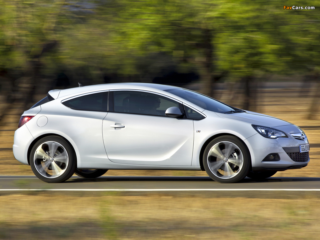 Opel Astra GTC (J) 2011 pictures (1024 x 768)