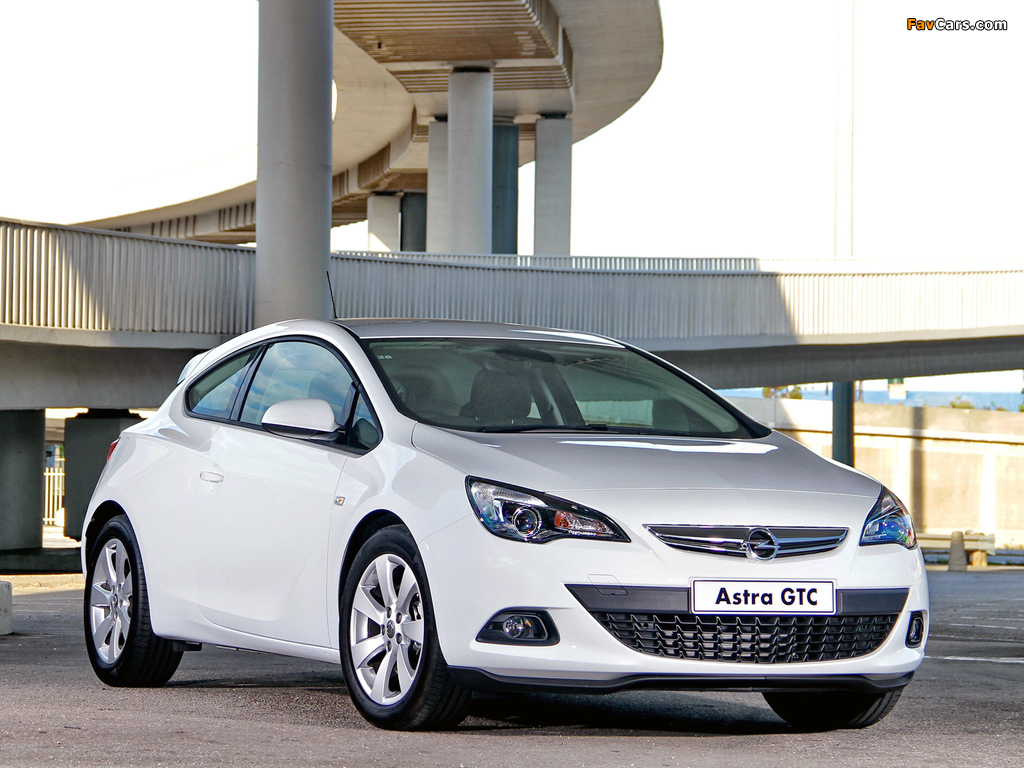 Opel Astra GTC ZA-spec (J) 2012 images (1024 x 768)