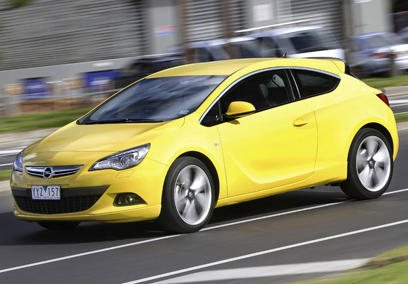 Opel Astra GTC AU-spec (J) 2012–13 photos