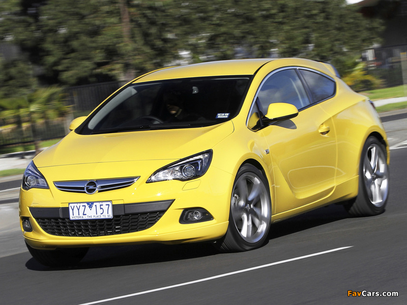 Opel Astra GTC AU-spec (J) 2012–13 photos (800 x 600)