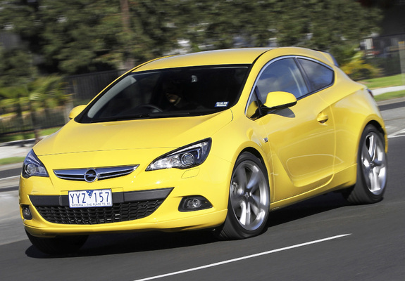 Opel Astra GTC AU-spec (J) 2012–13 photos