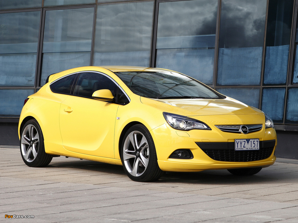 Opel Astra GTC AU-spec (J) 2012–13 pictures (1024 x 768)