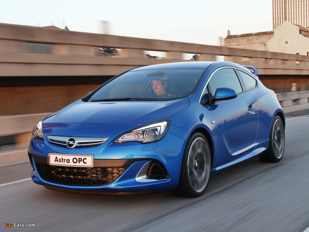 Opel Astra OPC ZA-spec (J) 2013 pictures (1024 x 768)