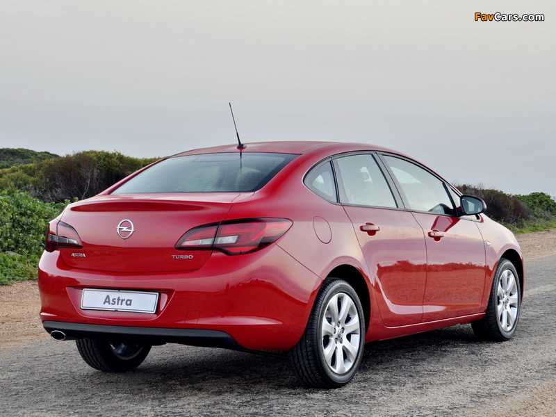 Opel Astra Sedan ZA-spec (J) 2013 wallpapers (800 x 600)