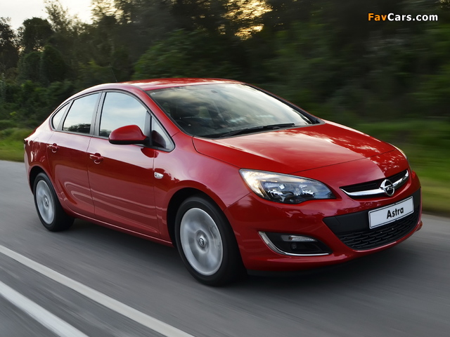 Opel Astra Sedan ZA-spec (J) 2013 wallpapers (640 x 480)