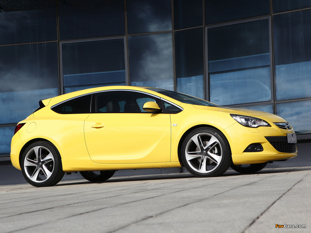 Photos of Opel Astra GTC AU-spec (J) 2012–13 (1024 x 768)