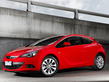 Photos of Opel Astra GTC AU-spec (J) 2012–13