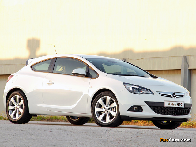Photos of Opel Astra GTC ZA-spec (J) 2012 (640 x 480)