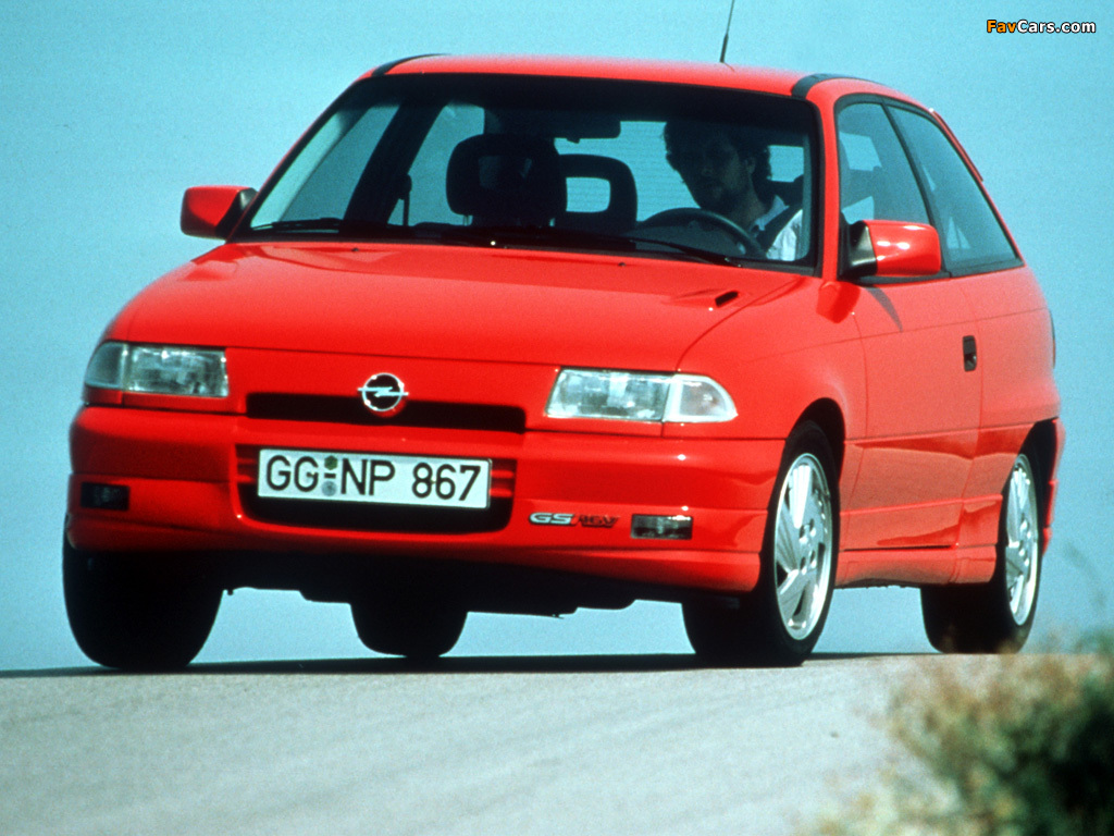 Pictures of Opel Astra GSi (F) 1991–98 (1024 x 768)