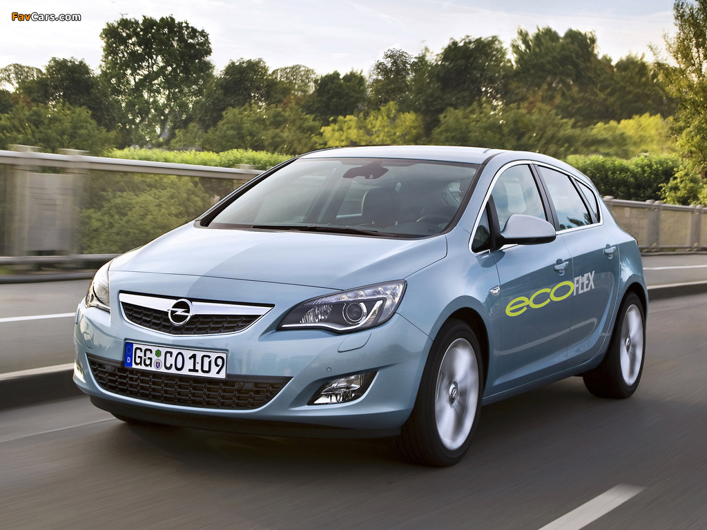 Pictures of Opel Astra ecoFLEX 5-door (J) 2009 (1024 x 768)