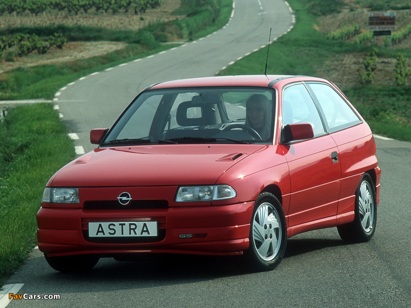 Opel Astra GSi (F) 1991–98 wallpapers (800 x 600)