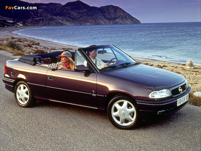 Opel Astra Cabrio (F) 1994–99 wallpapers (640 x 480)