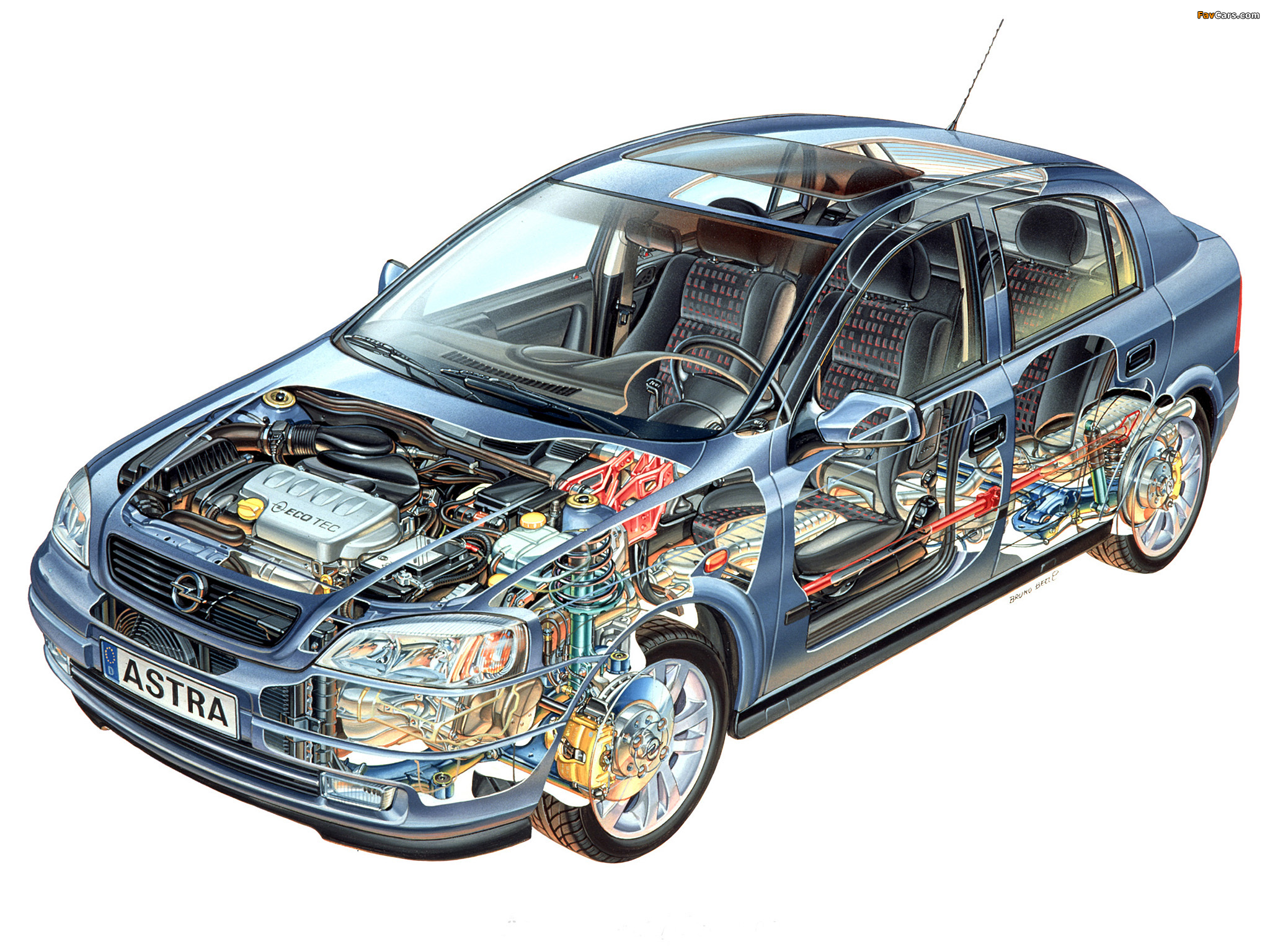Opel Astra 5-door (G) 1998–2004 wallpapers (2048 x 1536)