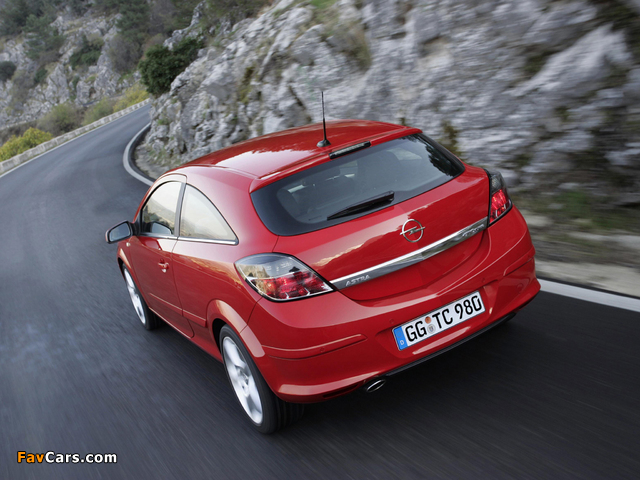 Opel Astra GTC (H) 2005–11 wallpapers (640 x 480)