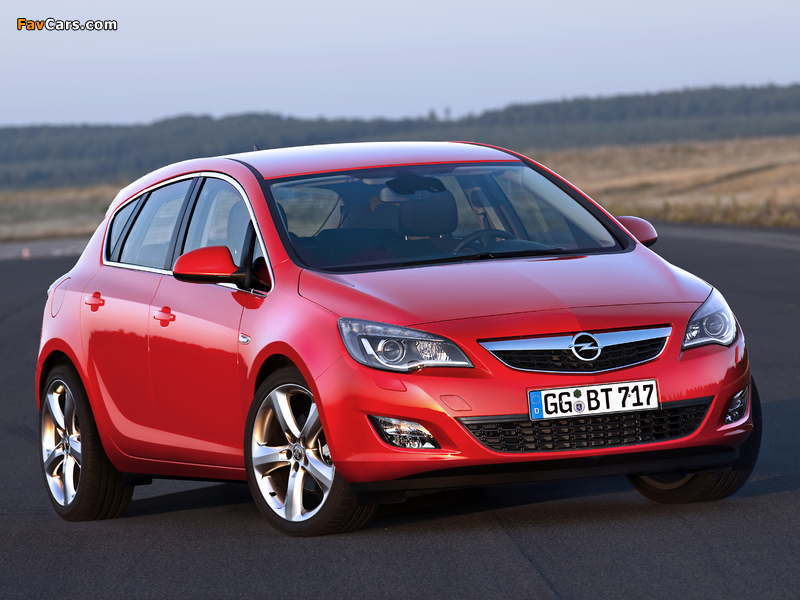 Opel Astra 5-door (J) 2009 wallpapers (800 x 600)