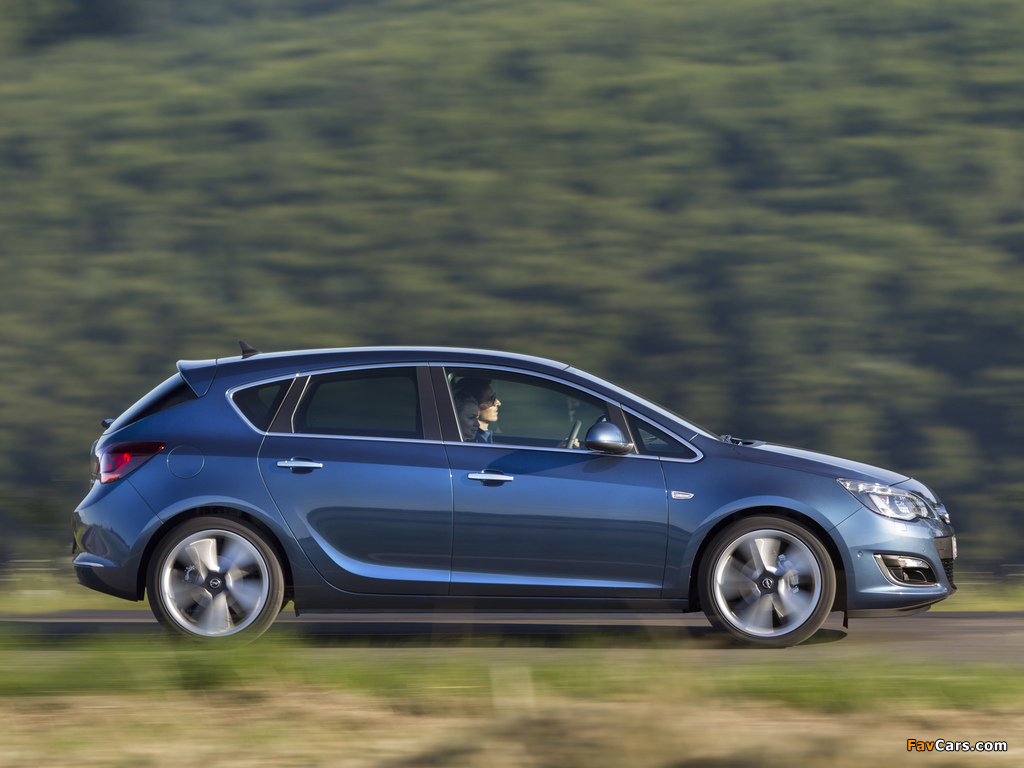 Opel Astra (J) 2012 wallpapers (1024 x 768)