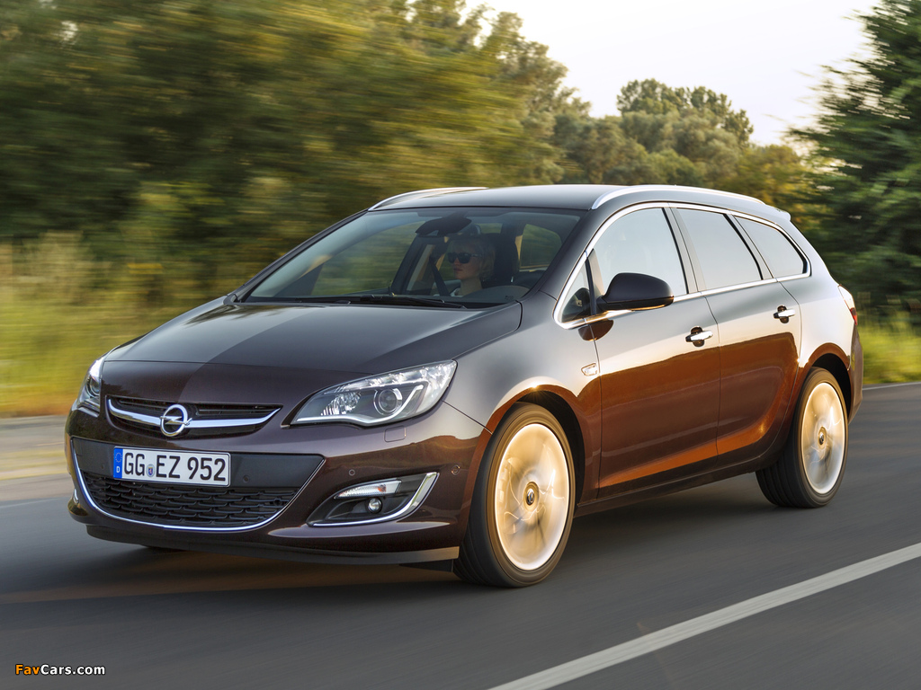 Opel Astra Sports Tourer (J) 2012 wallpapers (1024 x 768)