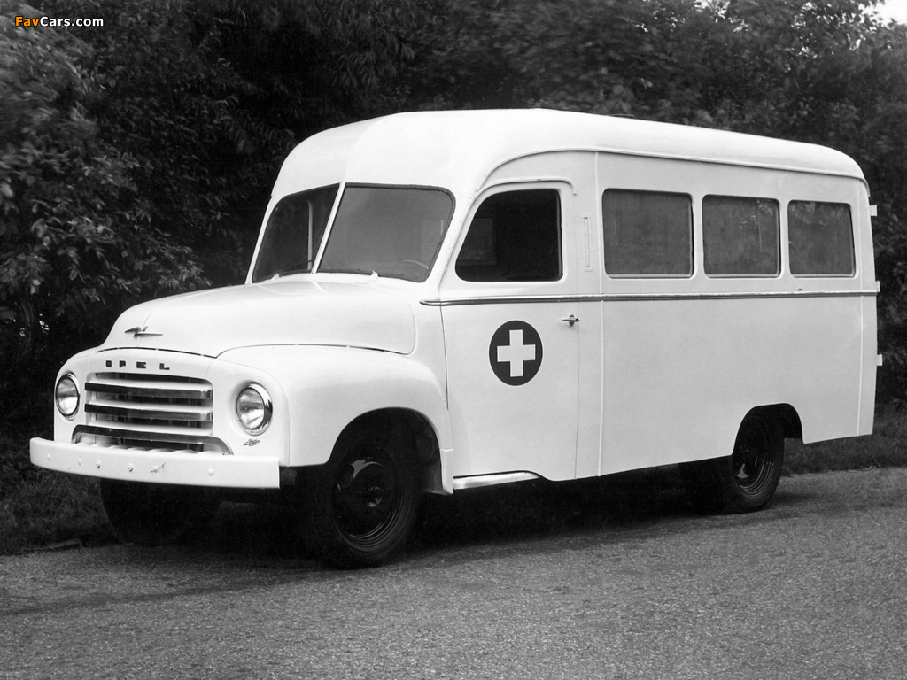 Opel Blitz Ambulance by Renova 1952 photos (1024 x 768)