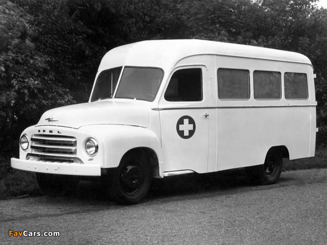 Opel Blitz Ambulance by Renova 1952 photos (640 x 480)