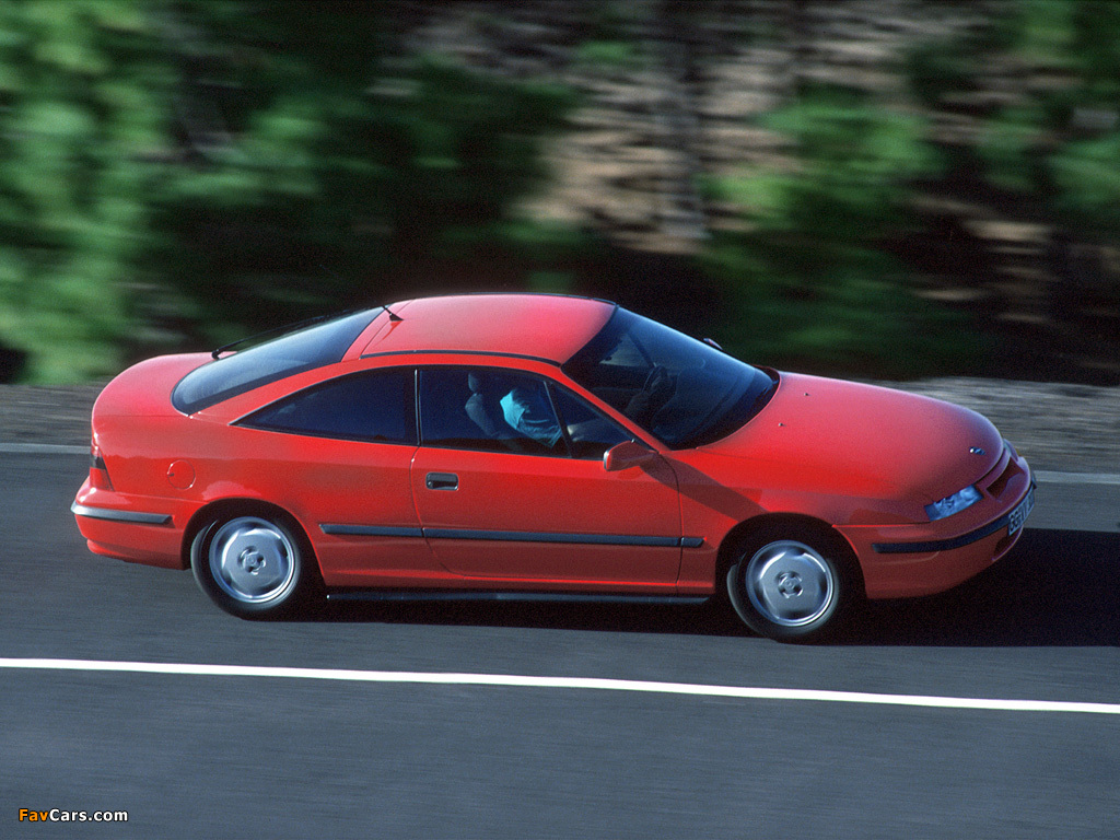 Opel Calibra 2.0i 16V 1990–97 photos (1024 x 768)