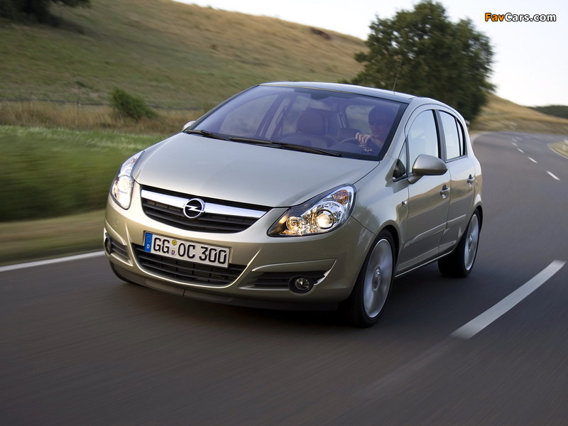 Images of Opel Corsa 5-door (D) 2006–09 (800 x 600)