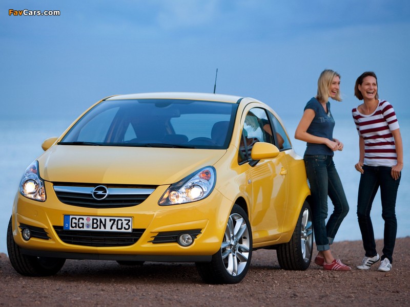 Images of Opel Corsa 3-door (D) 2009–10 (800 x 600)