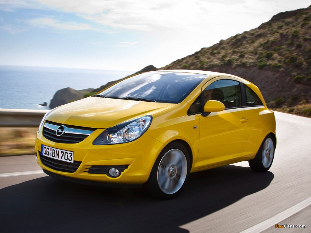 Images of Opel Corsa 3-door (D) 2009–10 (1024 x 768)