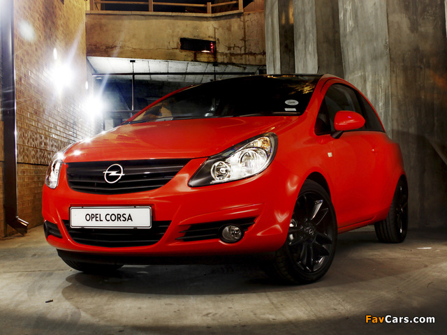 Images of Opel Corsa Color Edition 3-door ZA-spec (D) 2010–11 (640 x 480)
